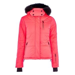 Topshop SNO Rio Neon Puffer Jacket